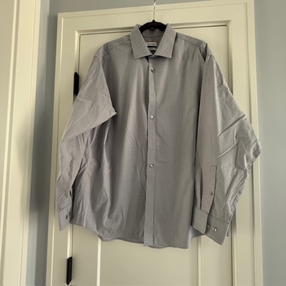 4 Men's Calvin Klein Button Dress Shirts 17.5" 34/35 - Regular Fit - Picture 9 of 14